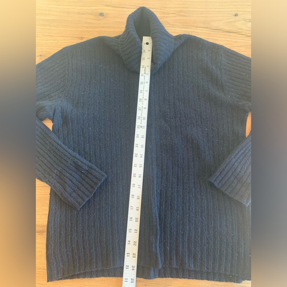 Hudson’s Turtleneck Sweater‎ Black Wool Men’s Size XL Preowned - Picture 5 of 8
